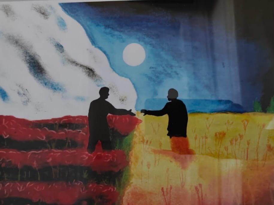 rysunek dziecka z polskiej szkoly w Belgii